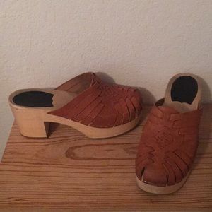 Swedish Hasbeens Huarache Clog